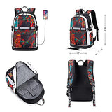 Attack on Titans Travel Laptop Backpack Durable Laptops Backpack with USB Charging Port Computer Bag Gifts for Boys Men & Women