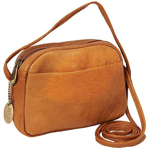 David King & Co. Top Zip Mini Bag 517, Tan, One Size