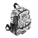 LORVIES Symbols Rock And Roll Mini Kids Backpack Pre-School Kindergarten Toddler Bag