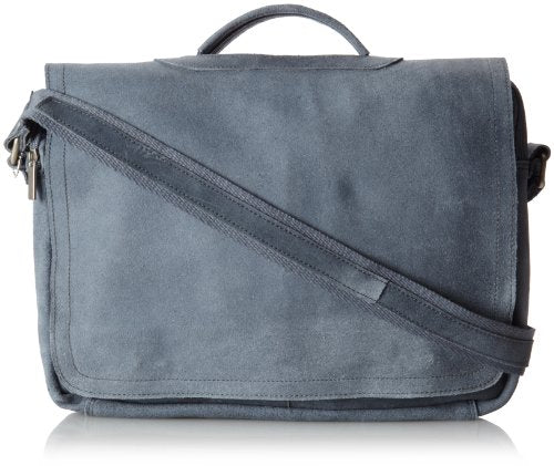 David King & Co. Porthole Briefcase Distressed, Grey, One Size