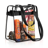 Nfl & Pga Compliant Clear Stadium Security Zippered Shoulder Bag Travel & Gym Tote By Bags For Less