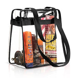 Nfl & Pga Compliant Clear Stadium Security Zippered Shoulder Bag Travel & Gym Tote By Bags For Less