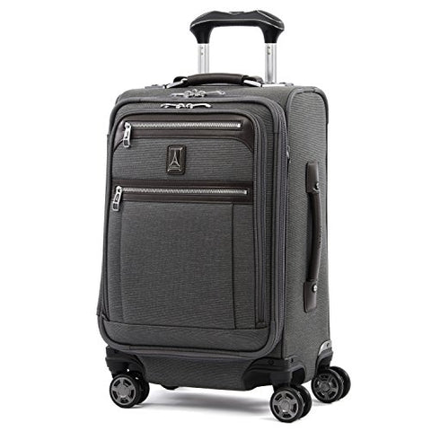 Travelpro Luggage Platinum Elite 20" Carry-On Expandable Business Spinner W/Usb Port, Vintage Grey