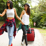 Suitcase Luggage Sets 3 Piece Travel Carry with Password Lock Lightweight Durable ABS Spinner 20 24 28 inch,Red