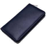 BOBILIKE Credit Card Holder RFID Blocking Wallet Leather ID Card Case for Women, Dark Blue