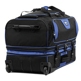 Travelpro Bold 30" Rolling Duffle Bag With Drop Bottom, Blue/Black