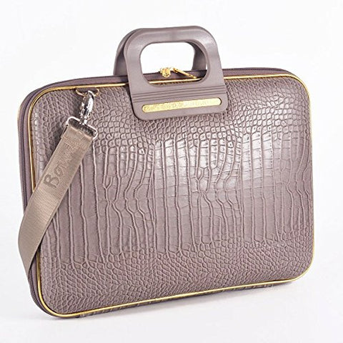 Gold Cocco Briefcase Arezzo 15 Inches - Taupe
