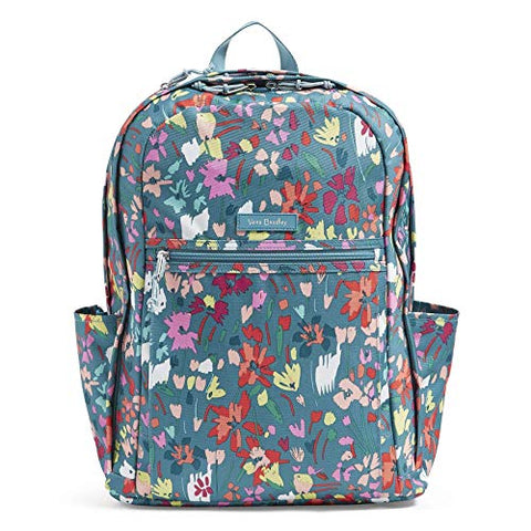 Vera Bradley Women's Lighten Up Grand Backpack, Polyester, Superbloom Sket