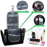 Bago Hanging Toiletry Bag For Men & Women - Toiletries Travel Organizer (Black)