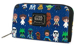 Loungefly Star Wars Baby All Over Print Zip Around Wallet