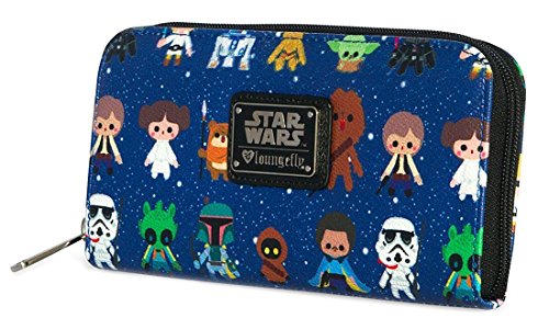 Loungefly Star Wars Baby All Over Print Zip Around Wallet