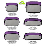 ZOMAKE 6 Set Packing Cubes for Travel，Lightweight Luggage Packing Organizer