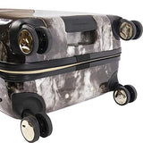 BEBE Luggage Teresa 3pc Spinner Suitcase Set, Black Marble
