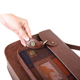 ECOSUSI Laptop Messenger Bag for Women Vintage PU Leather Briefcase Satchel Purse with 13 inch