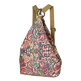 Black Butterfly Women'S National Wind New Canvas Bag Shoulder Bag Backpack (Small) , A