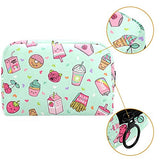 LORVIES Cupcake Makeup Bag Toiletry Bag for Women Skincare Cosmetic Handy Pouch Zipper Handbag