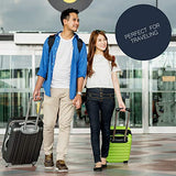 Inflatable Foot Rest | Comfortable, Customizable Height and Portable | Perfect For Long Distance Travel | Includes Bonus Travel Kit | Inflatable Neck Pillow, Eye Mask and Ear Plugs