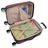 London Fog Hardside 20" Spinner, Crimson Sb