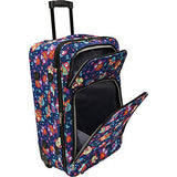Elite Luggage Owls Carry-on Rolling Luggage, Multi-color