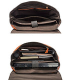 Estarer Women Pu Leather Backpack 15.6Inch Laptop Vintage College School Rucksack Bag(Brown)