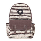 Damara Canvas Backpack Rucksack School Bag,Coffee