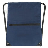 HOLYLUCK Men & Women Sport Gym Sack Drawstring Backpack Bag - Navy Blue