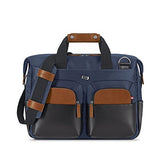 Solo Sag Harbor 15.6 Laptop Blue Briefcase, Navy