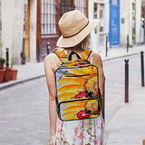 LORVIES Ladybird On The Sunflower School Bag for Student Bookbag Women Travel Backpack Casual Daypack Travel Hiking Camping
