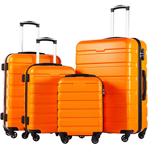 COOLIFE Luggage 3 Piece Set Suitcase Spinner Hardshell Lightweight TSA Lock  4 Piece Set (yellow) - Yahoo Shopping