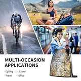 Drawstring Sports Backpack,Double Exposure Of Trees At Woods And Cut Tre,Travel Strap Pack Rucksack Shoulder Bags Gym Sackpack Casual Running Daypack For Men Women Teens 13.7"X17"