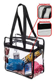 Nfl & Pga Compliant Clear Stadium Security Zippered Shoulder Bag Travel & Gym Tote By Bags For Less