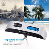 Amir Digital Luggage Scale, 110Lb/50Kg Hanging Portable Travel Electronic Suitcase Scale, Backlight