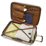 London Fog Cambridge 25" Expandable Hardside Spinner, Olive Plaid