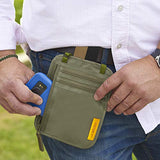 VENTURE 4TH Travel Wallet | RFID Passport Holder | Security Neck Pouch (Green)