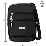 Baggallini Journey Crossbody Travel Bag, Black/Sand, One Size