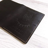 Unik4art - Black Panther leather passport wallet holder cover case superhero marvel wakanda - 1BL