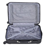 3 Pcs Luggage Set Multi-Directional Wheels Travel Suitcase Size 20" 24" 28" | Black