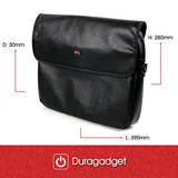DURAGADGET Luxury PU Leather 15.6" Laptop Zip-up Carry Bag in Black for The Asus VivoBook