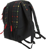 JanSport Air Cure (EU) Backpacks - Black/Rasta London Plaid