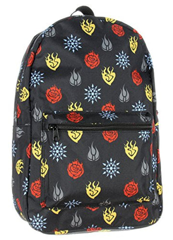 Rwby Backpack Anime Emblems Rose Weiss Blake Yang Symbols