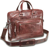 Mancini Bridge Single Compartment 15.6'' Laptop/Tablet Briefcase Black