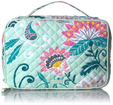 Vera Bradley Iconic Large Blush & Brush Case, Signature Cotton, Mint Flowers