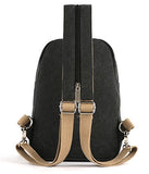 Hitop Lightweight Mini Backpack Cute Fashion Small Bag Daypack For Women (Black)