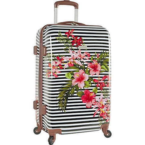 Tommy Bahama 24" Hardside Luggage Spinner Suitcase Floral Stripe