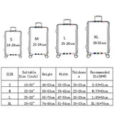 Dofover Thicken Anti-dust Travel Luggage Protective Cover Elastic Solid Color Suitcase Cover (XL,