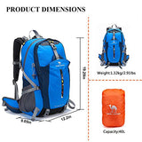 CAMEL CROWN 40L Lightweight Backpack Water Resistant Outdoor Sports Daypack with Rain Cover for Hiking Running Cycling Biking Climbing and Hunting