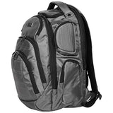 Kenneth Cole Reaction Pack of All Trades 1680d Polyester Double Gusset 17.0” Laptop Backpack, Charcoal