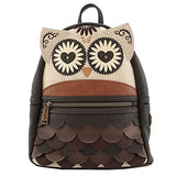 Loungefly Owl Mini Backpack in Brown