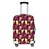 Personalised Luggage Cover Desserts Printed Suitcase Protector