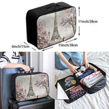 Travel Bags France Paris Eiffel Tower Blossom Vintage Portable Tote Special Trolley Handle